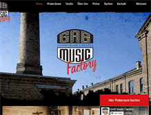 Tablet Screenshot of gabmusicfactory.com